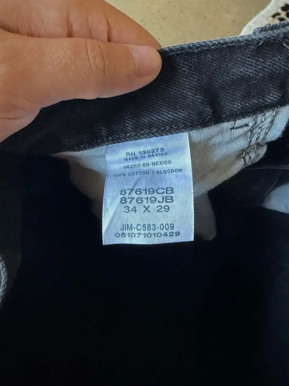 Rustler Black Denim Regular Fit Jeans 34x29